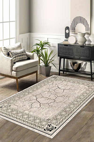 Halise Home Kaymaz Taban Yıkanabilir Kalın Dokulu Halı & Yolluk & Mutfak Halısı