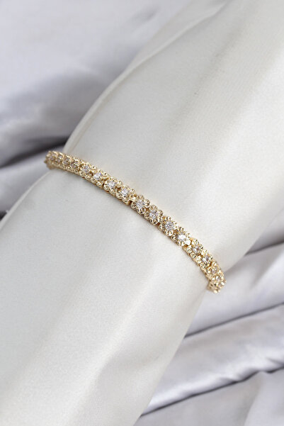 Generic Brand Cm Model Zircon Stone Vip Series Gold Color Brass Women's Bracelet