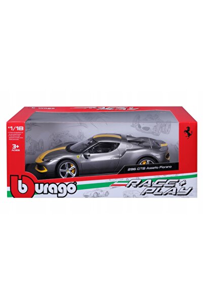 Bburago Junior Ferrari 296 GTB Assetto Fiorano 1:18 Bburago 18-16017 MAȘINĂ G...