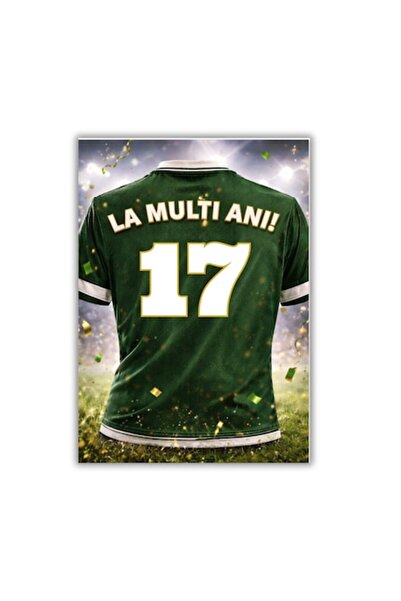 OEM Felicitare 13x18cm cu plic - aniversare 16 ani - băiat fotbalist