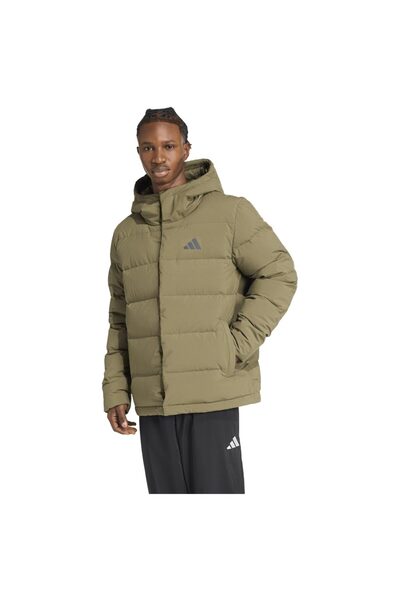 adidas Geacă de puf cu glugă pentru bărbați Helionic Climawarm XL