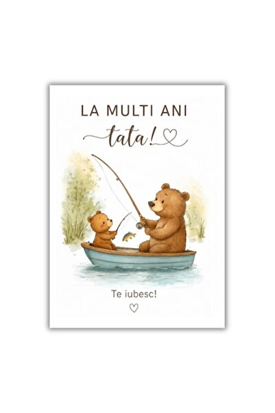 OEM Felicitare 13x18 cm cu plic, aniversare/la mulți ani pentru tată