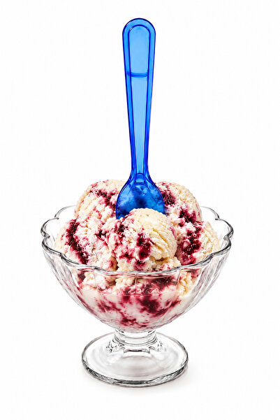 alenked Mika Ice Cream Spoon Blue 2.6 Gr 50 Pieces