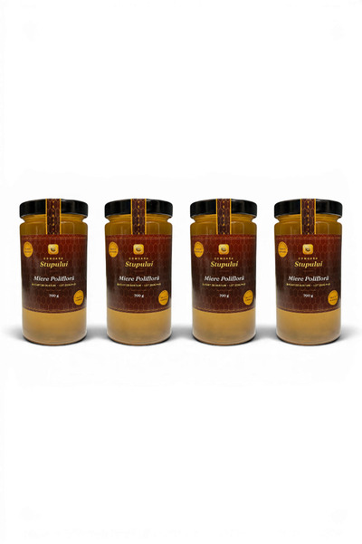 Comoara Stupului Pachet Miere Polifloră, Comoara Stupului, 4 x 700g