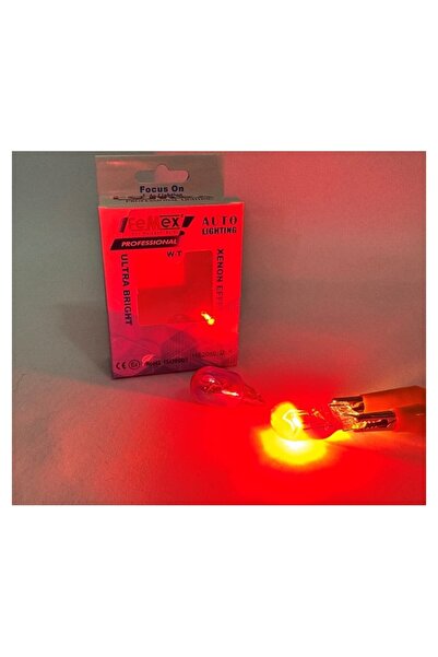 MKY STORE DİADEM T20 W21W 7440/7443 KIRMIZI Tek Duy/Çit Duy Stop Aydınlatma