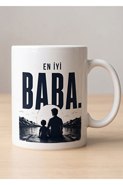 nescan En İyi Baba Temalı | Baba | Hediye Kupa | Baskılı Seramik Kupa 300 ML |