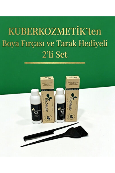 BIOMAGIC 8.11 Yoğun Küllü Açık Kumral Organik İçerikli Amonyaksız Kalıcı Saç ...
