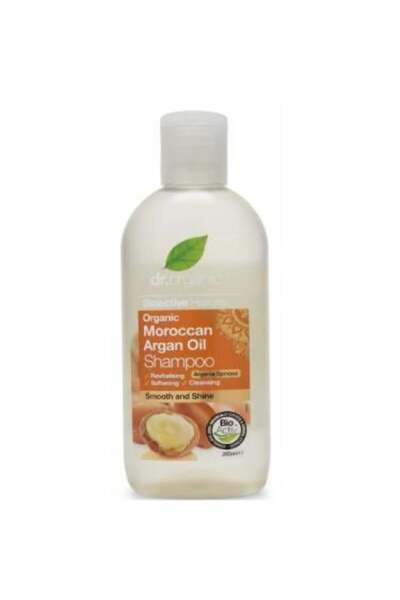 dr.organic شامبو بزيت الأرغان منعم وملمع للشعر من دكتور اورجانيك - 265 مل