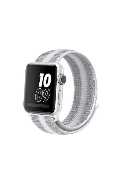 OEM Σειρά 7 41mm Λουράκι Υφασμάτινο Λευκό (Apple Watch 38/40/41/42mm)