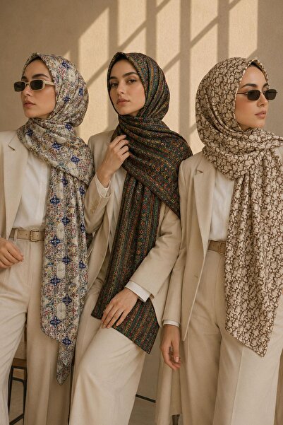 AFVENTE Geometric, Ethnic, Geometric Pattern Soft Cotton Shawl Buy 3 Get 2