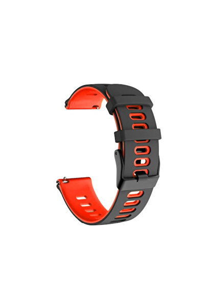 OEM Δίχρωμο λουράκι σιλικόνης μαύρο (Huawei Watch 4 / Watch 4 Pro)
