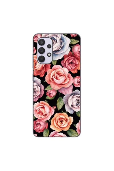 OEM Калъф, съвместим със Samsung Galaxy A32 4G, силиконов гел TPU модел с дес...