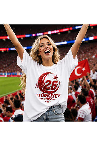 iniaHome World Cup Turkey Fan T-Shirt Moon Star Football Themed Unisex Design...