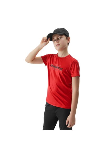 4F Tricou pentru copii cu mânecă scurtă 122/128