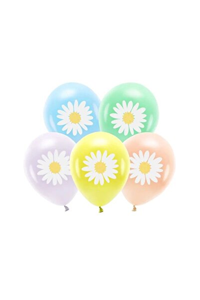 Partydeco Balon 30 cm, Margarete, mix (1 pachet / 5 buc.)