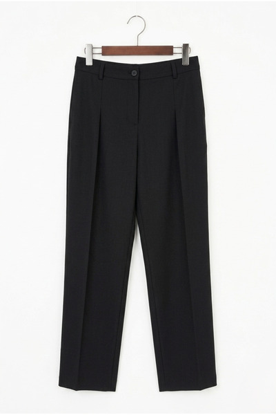 Raneel Kazançlı Alışveriş Women's relaxed fit straight leg trousers black