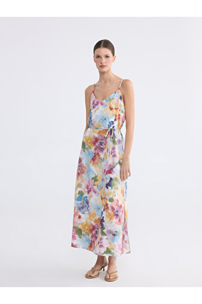 LC Waikiki Rochie în linie A, florală, cu bretele