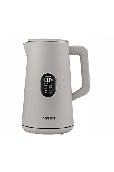 RAVENNE Fierbător electric RAVEN EC024S 1,5L 1800W Reglare temperatură Gri