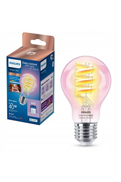 Philips Saeco Bec LED Philips E27 A60 6,3W Bluetooth WIFI 470 lm Reglare lumi...