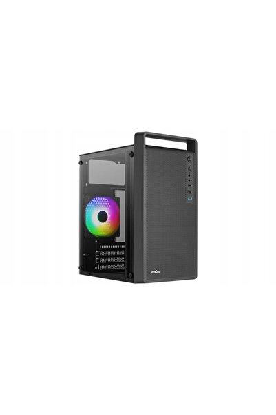 Kraft&dele Carcasă PC Aerocool CS-109 RGB Mini Tower ATX cu fereastră, Negru