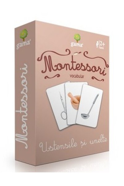 Editura Gama Montessori. Vocabular: Ustensile și unelte, - Editura Gama