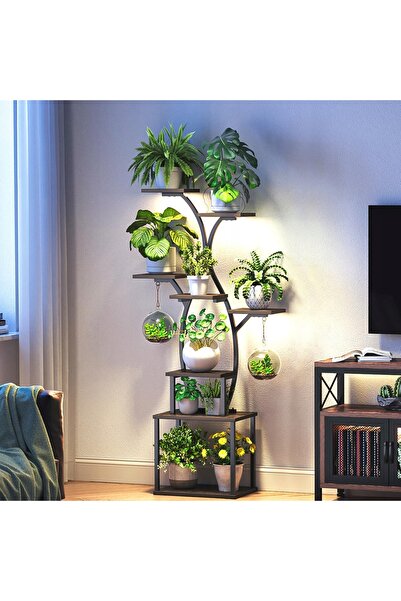 Kraft&dele Etajeră înaltă verticală pentru plante + Lămpi LED pentru creștere...