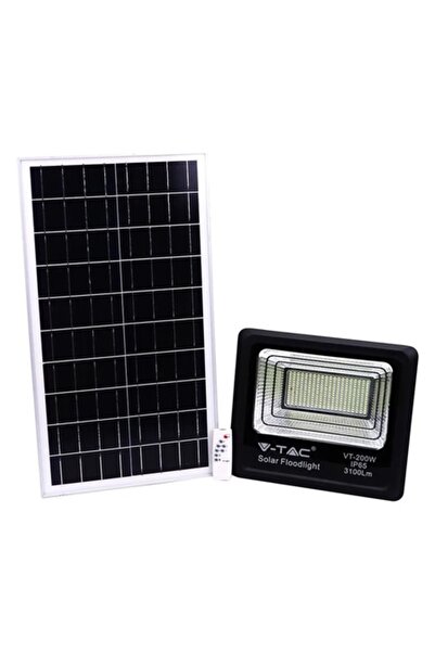 V-TAC Proiector LED solar 40W, alb rece 6000K, IP65, cu cablu de 5m