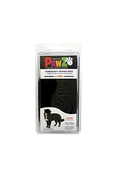 Pawz Кучешки ботуши 12 броя, черни, размер XL