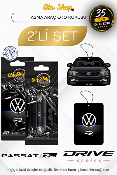 OTOSHOPTR PASSAT B8.5 R(Siyah) + R DESİNG 2'Lİ SET Oto Araç Kokusu