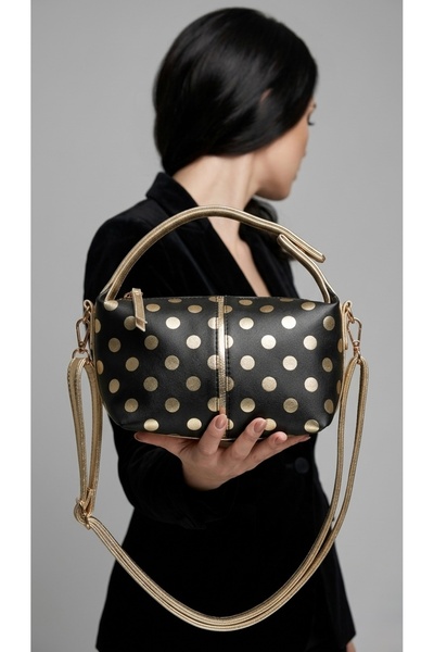 KIRASE New Trend Polka Dot Multi-Purpose Stylish Design Hand and Shoulder Bag...