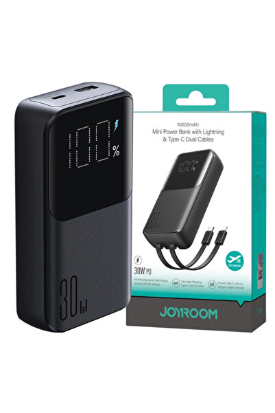 Joyroom Baterie Externa Powerbank JR-PBC06 10000mAh, 30W Fast Charge cu Cablu...
