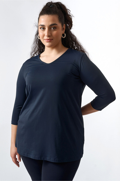Jucita Μπλούζα plus size - Μπλε - Γραμμή Α