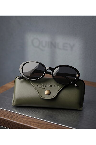 Quinley Viola Siyah Çerçeve Siyah Çerçeve Siyah Camlı UV400 Filitreli Trend O...
