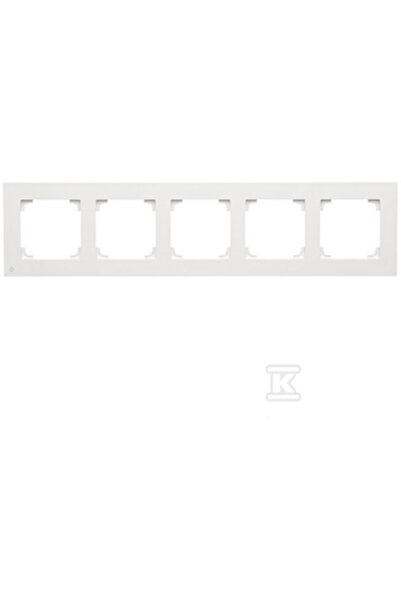 Kontakt-Simon Simon 55 Cadru 5 ori LINE alb mat TR5/AB111
