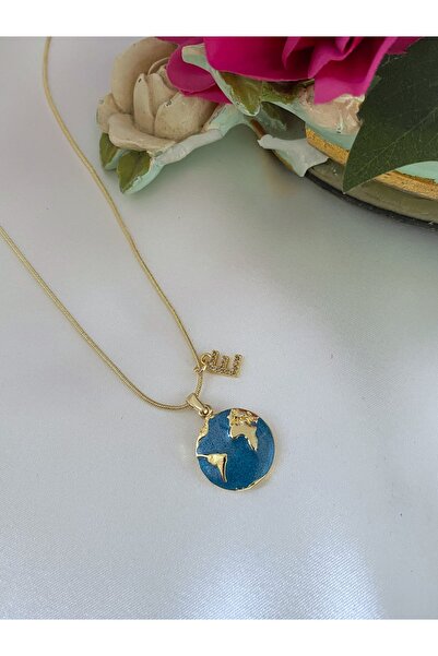 Asia by Leuvoié Asia by Leuvoie Letter E Zircon Stone World Necklace