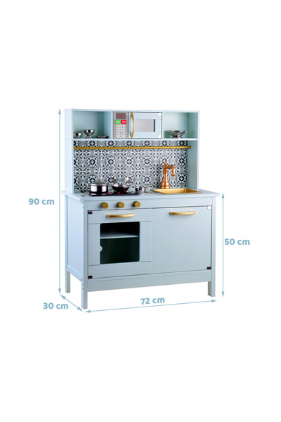 Jokomisiada Bucătărie frumoasă din lemn Mint pentru copii ZA4128