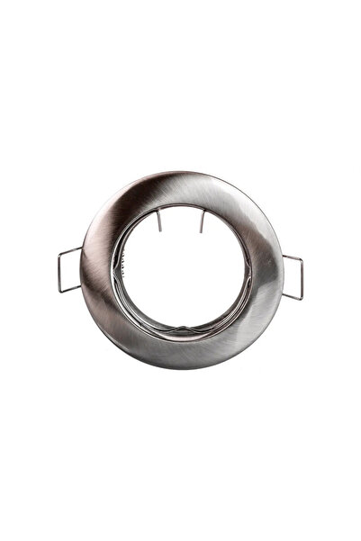 GTV Spot de iluminat pentru tavan PORTO, IP20, rotund, inox, TIP 5514