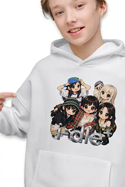 OEM Παιδικό Φούτερ για Αγόρια I-dle K-pop Καρτούν Εμπορεύματα I-dle