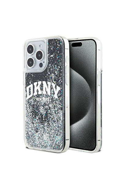 Dkny Υγρή Πλαστική / Σιλικονούχα Μαύρη Πίσω Θήκη (iPhone 15 Pro Max)