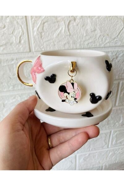 Ceresshop Handmade Pink Minnie Charmli Mug