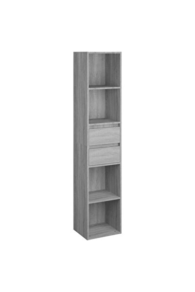 vidaxl Bibliotecă, gri sonoma, 36x30x171 cm, lemn prelucrat