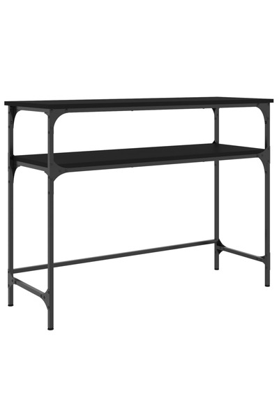 vidaxl Măsuță consolă, negru, 100x35,5x75 cm, lemn compozit