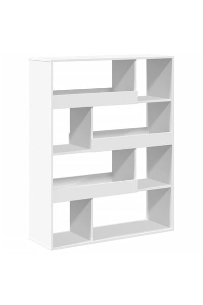 vidaxl Bibliotecă, albă, 100 x 33 x 125,5 cm, lemn prelucrat
