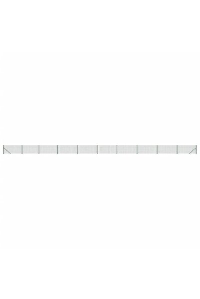 vidaxl Gard din plasă de sârmă cu bordură, verde, 0,8 x 25 m