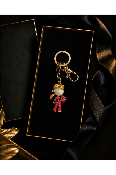 PULİNİN DÜKKANI Nurse Keychain – Gold Bag Ornament with Doctor Figure – Gift ...