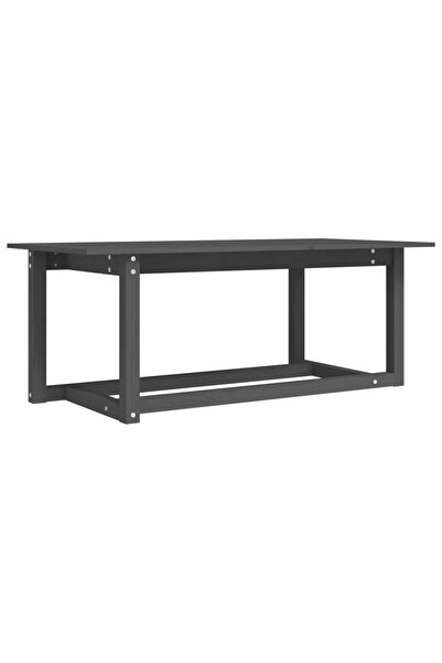 vidaxl Măsuță de cafea, gri, 110x55x45 cm, lemn masiv de pin