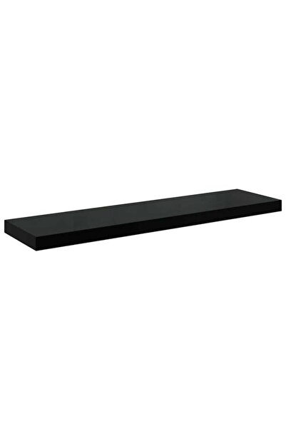 vidaxl Etajeră de perete, negru lucios, 90 x 23.5 x 3.8 cm, MDF
