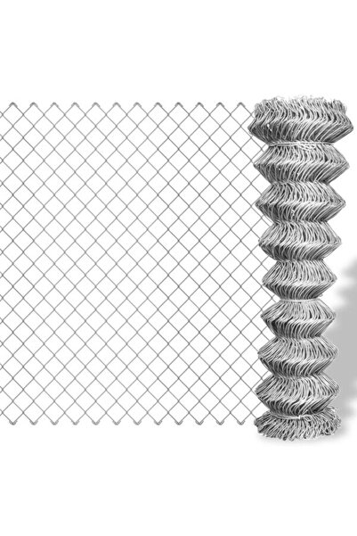 vidaxl Gard din plasă metalică, argintiu, 15 x 1,5 m, oțel galvanizat