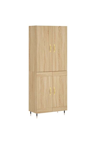 vidaxl Dulap înalt, Stejar Sonoma, 69.5 x 34 x 180 cm, Lemn prelucrat