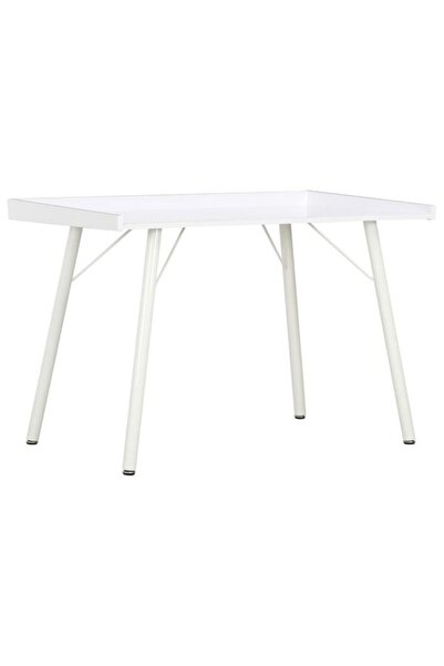 vidaxl Birou, alb, 90 x 50 x 79 cm